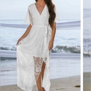 Cupshe Lace Beach Dress